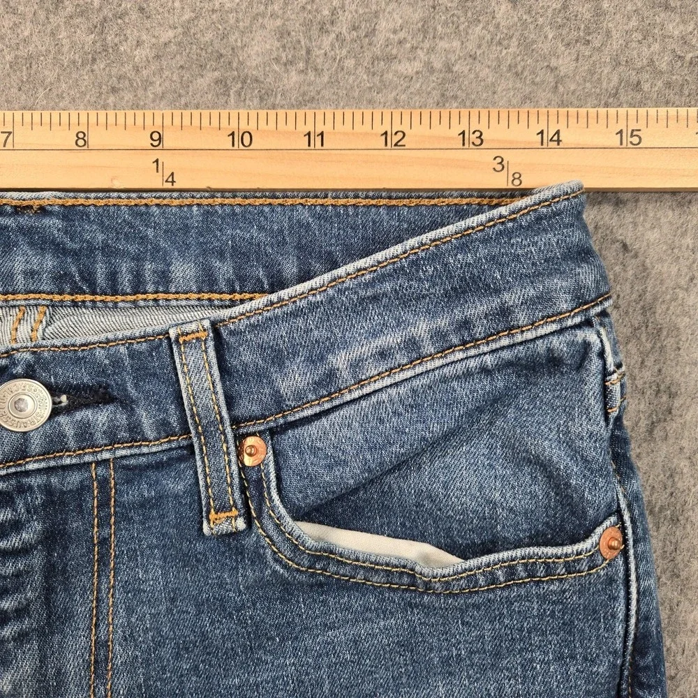 Levi's 511 Jeans Mens 28x29 (tag 30x30) Blue Slim Taper Stretch‎ Medium Wash